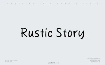 Rustic Story Font