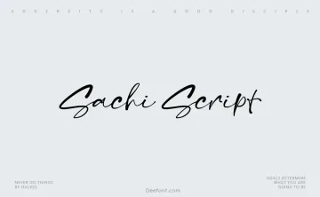 Sachi Script Font