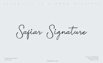 Safiar Signature Font