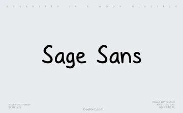 Sage Sans Font