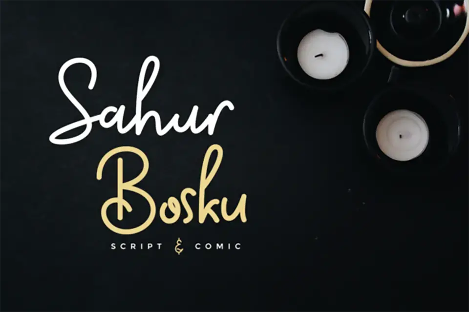 Sahur Bosku Comic Font
