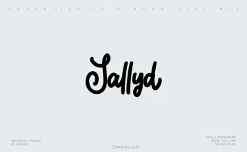 Sallyd Font