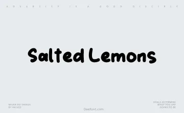 Salted Lemons Font