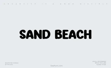 Sand Beach Font