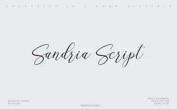 Sandria Script Font