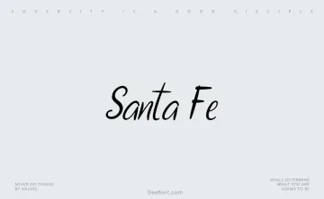 Santa Fe Font