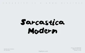 Sarcastica Modern Font