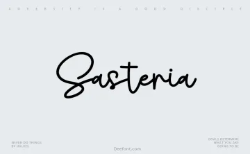 Sasteria Font