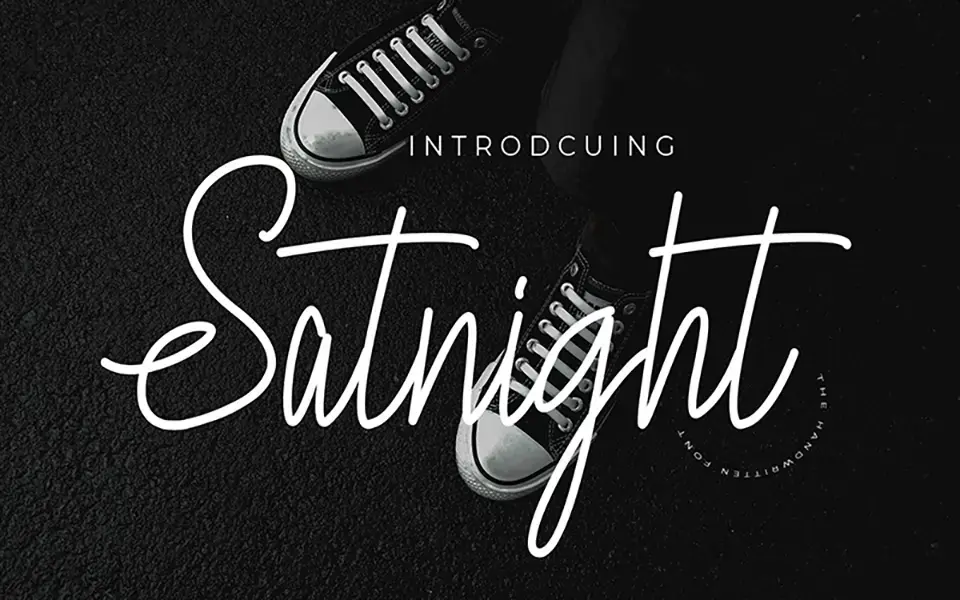 Satnight Signature Font