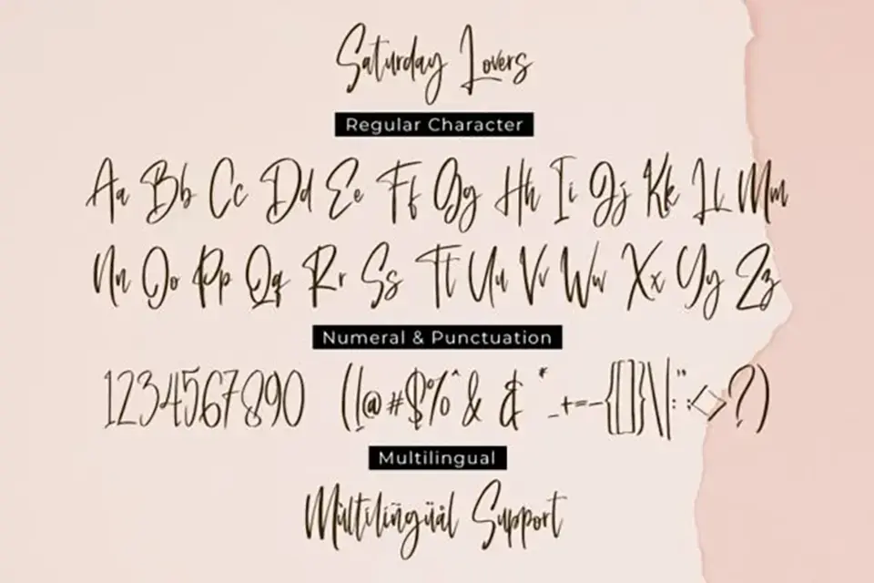 Saturday Lovers Font