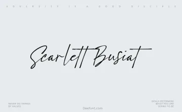 Scarlett Busiat Font
