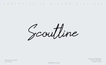 Scoutline Font