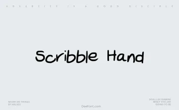 Scribble Hand Font