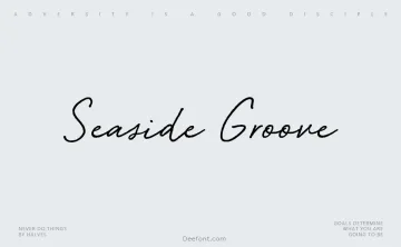Seaside Groove Font