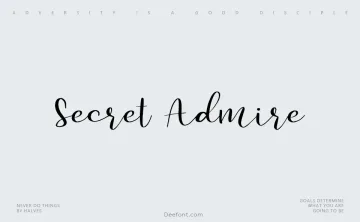Secret Admire Font