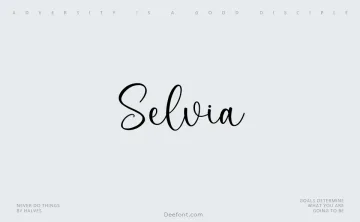 Selvia Font