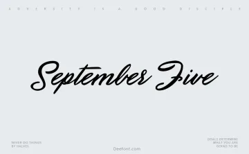 September Five Font