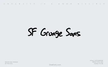 SF Grunge Sans Font