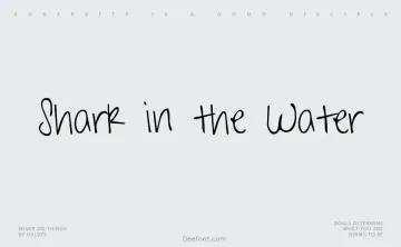 Shark in the Water Font