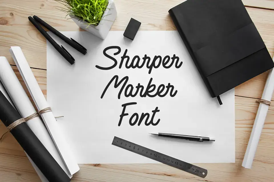Sharper Marker Font