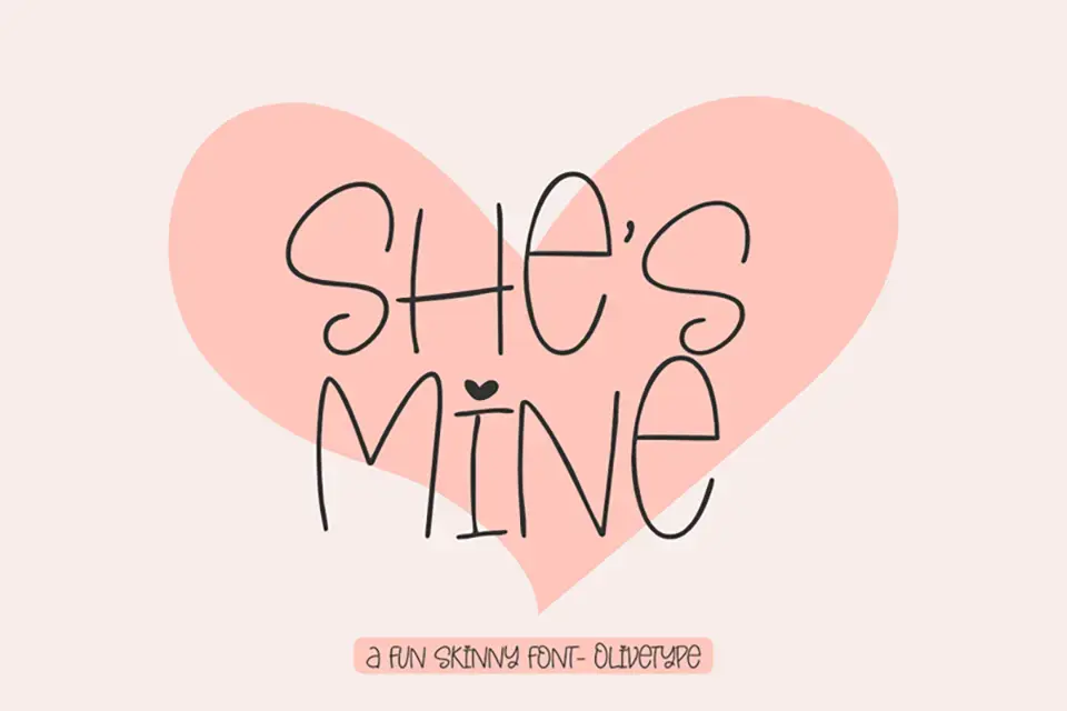 She's Mine Font