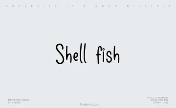 Shell & fish Font