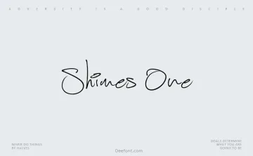 Shimes One Font