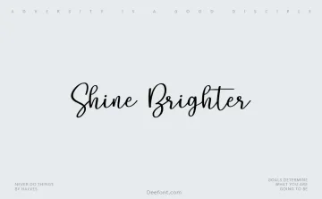 Shine Brighter Font