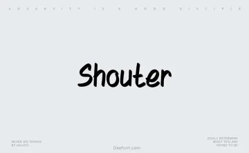 Shouter Font