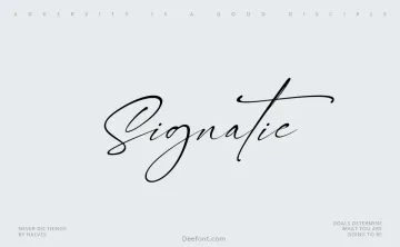 Signatie Font