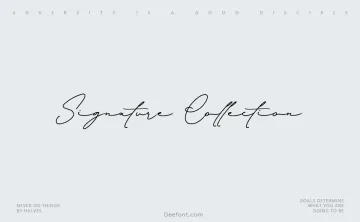 Signature Collection Font