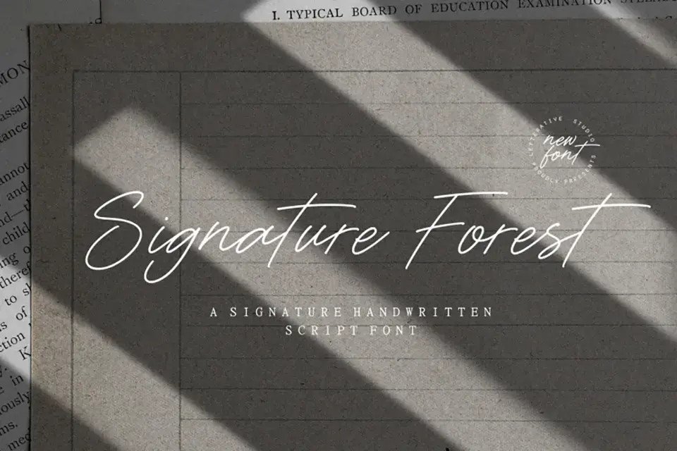 Signature Forest Font