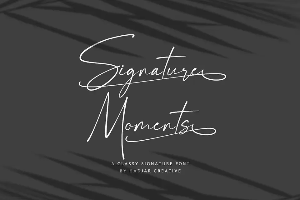 Signature Moments Font