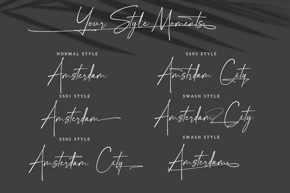 Signature Moments Font