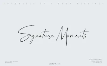 Signature Moments Font