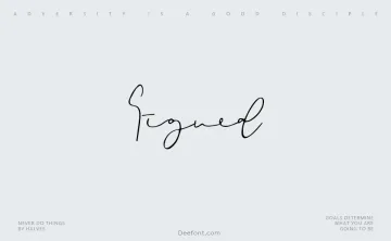 Signed Font