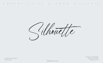 Silhouette Font