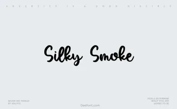 Silky Smoke Font