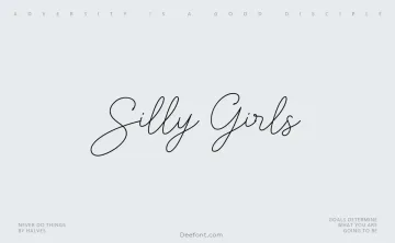 Silly Girls Font