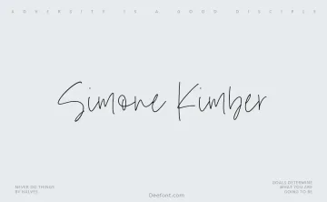 Simone Kimber Font