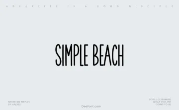 Simple Beach Font