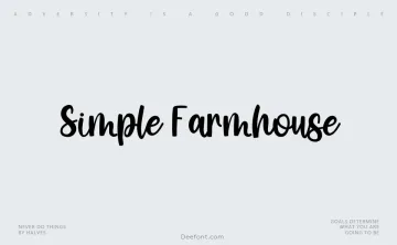 Simple Farmhouse Font