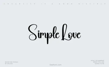 Simple Love Font