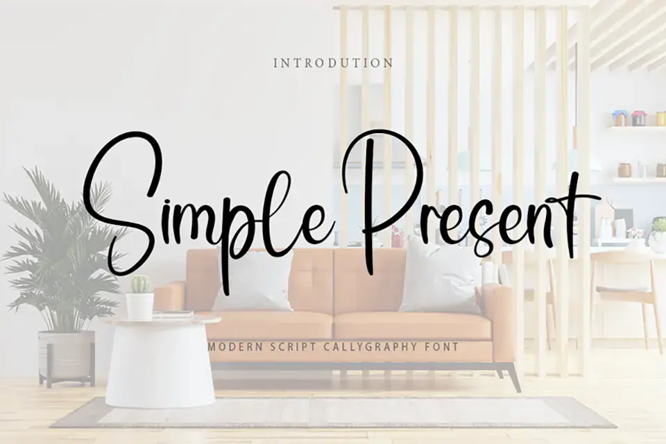 Simple Present Font