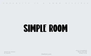 Simple Room Font