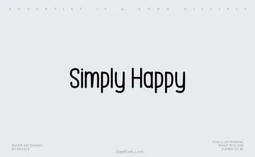 Simply Happy Font