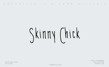 Skinny Chick Font