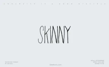Skinny Font
