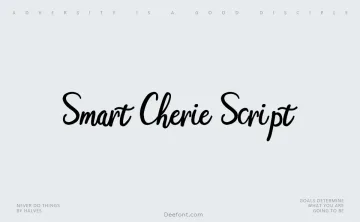 Smart Cherie Script Font