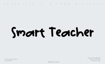 Smart Teacher Font
